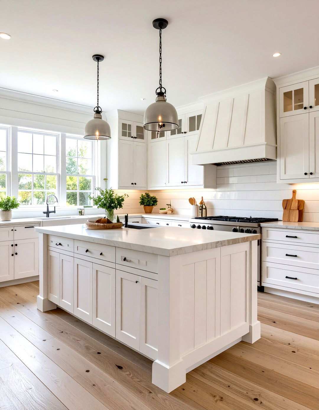 Whitewashed Coastal Cottage Shiplap - 24 Shiplap Kitchen Island Ideas