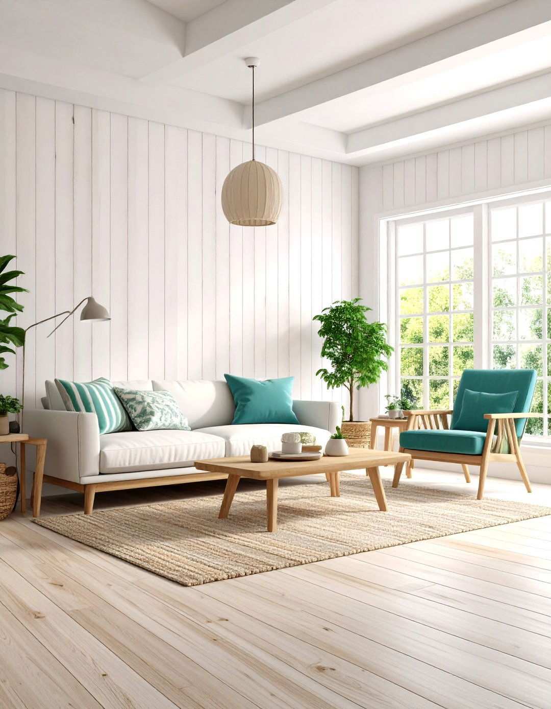 Whitewashed Shiplap Technique - 24 Shiplap Living Room Ideas