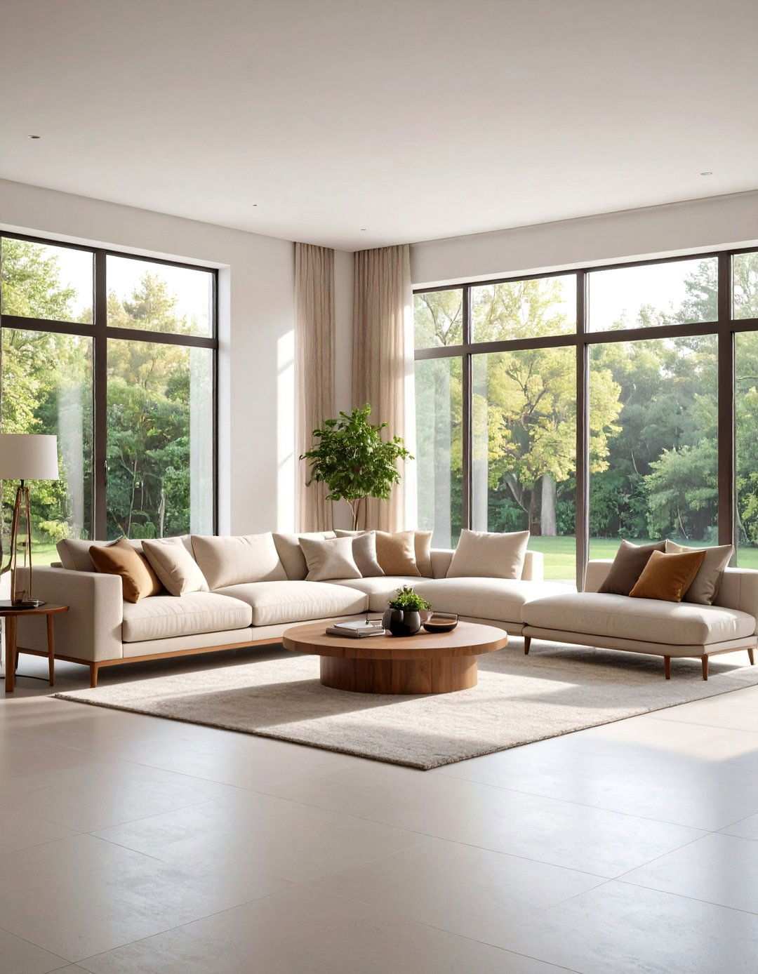 Window Wall Parallel Positioning - 24 Living Room Layout Ideas