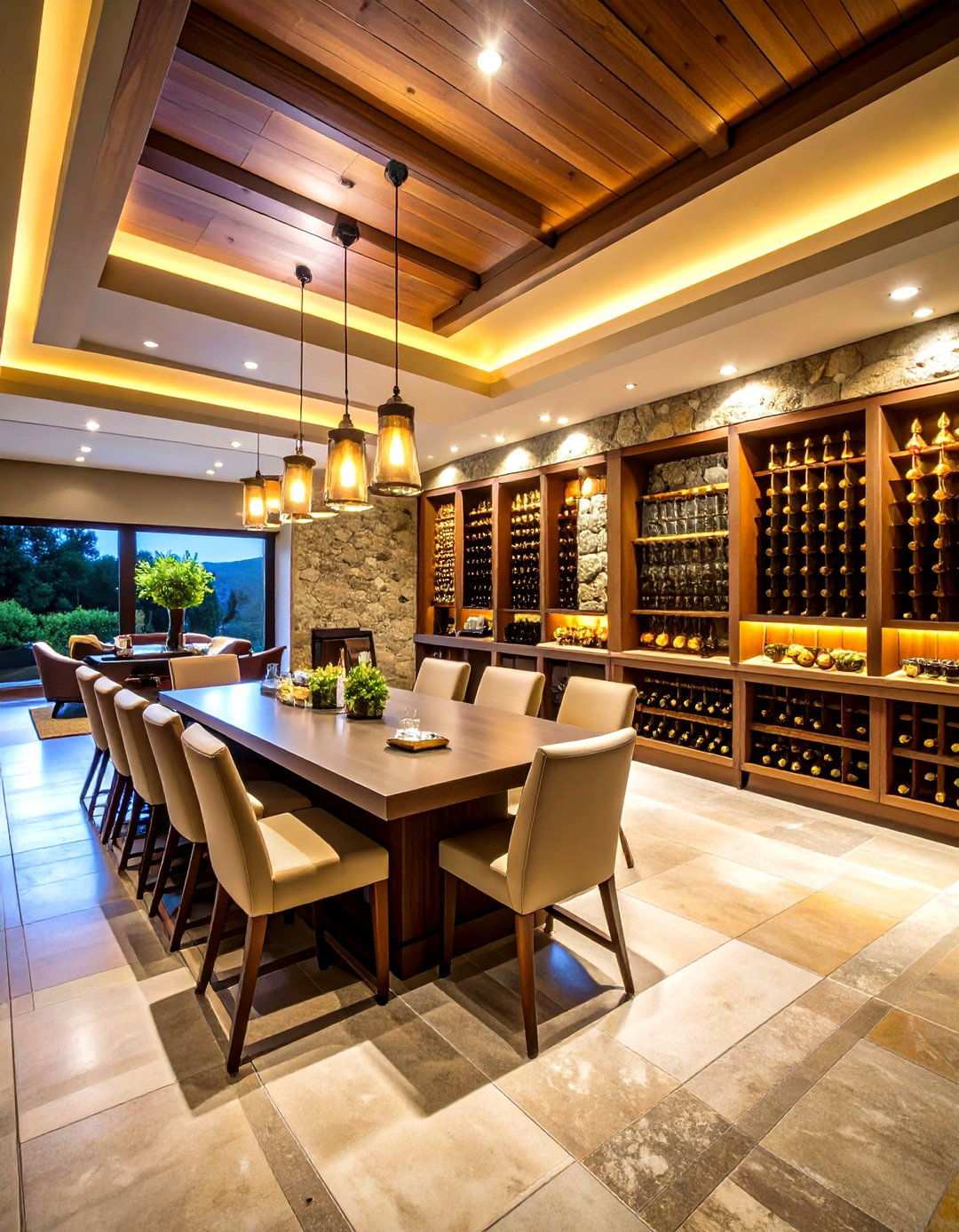 Wine Cellar Gaming Retreat - 24 Luxury Game Room Ideas