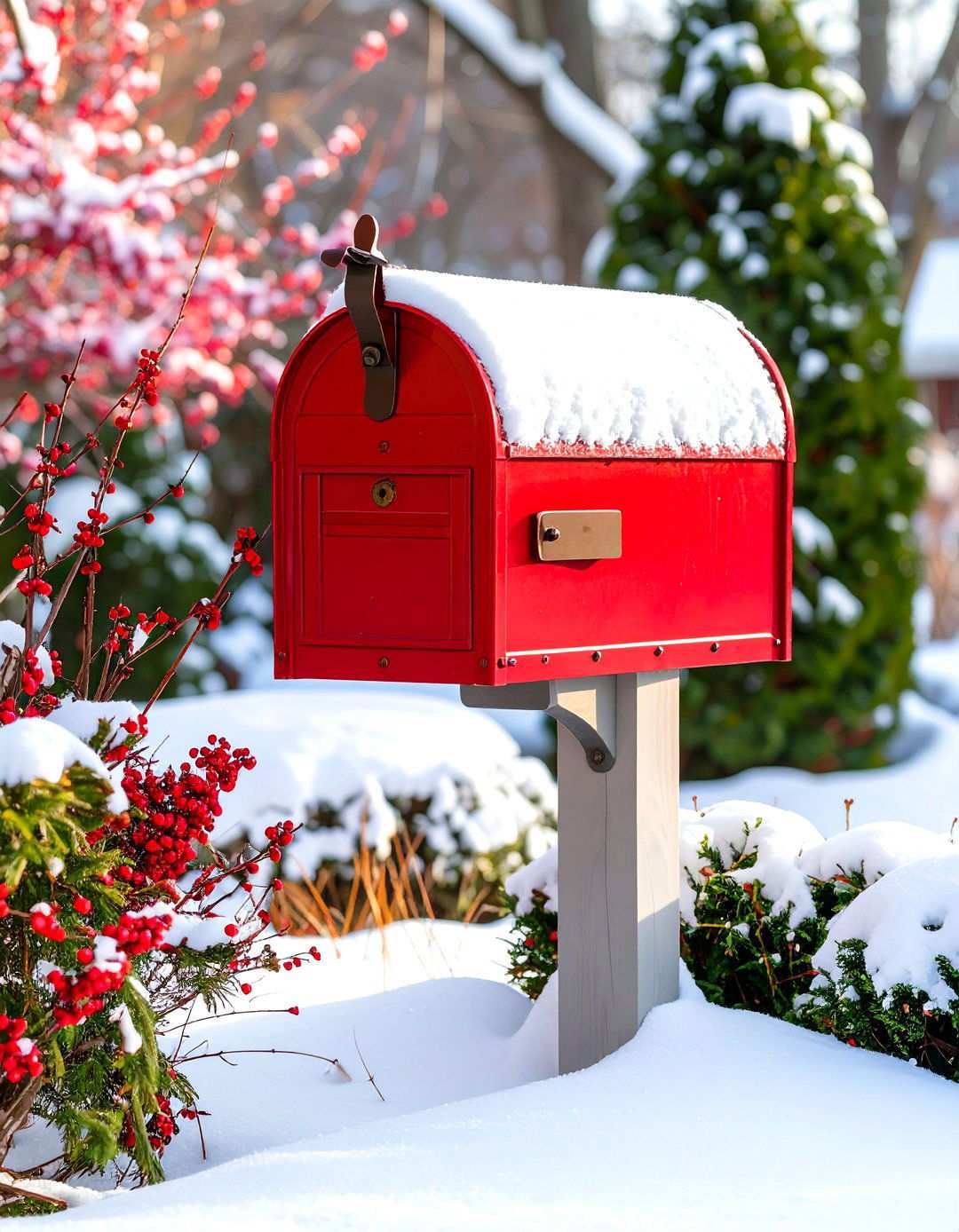 Winter Wonderland Design - 24 Mailbox Landscaping Ideas