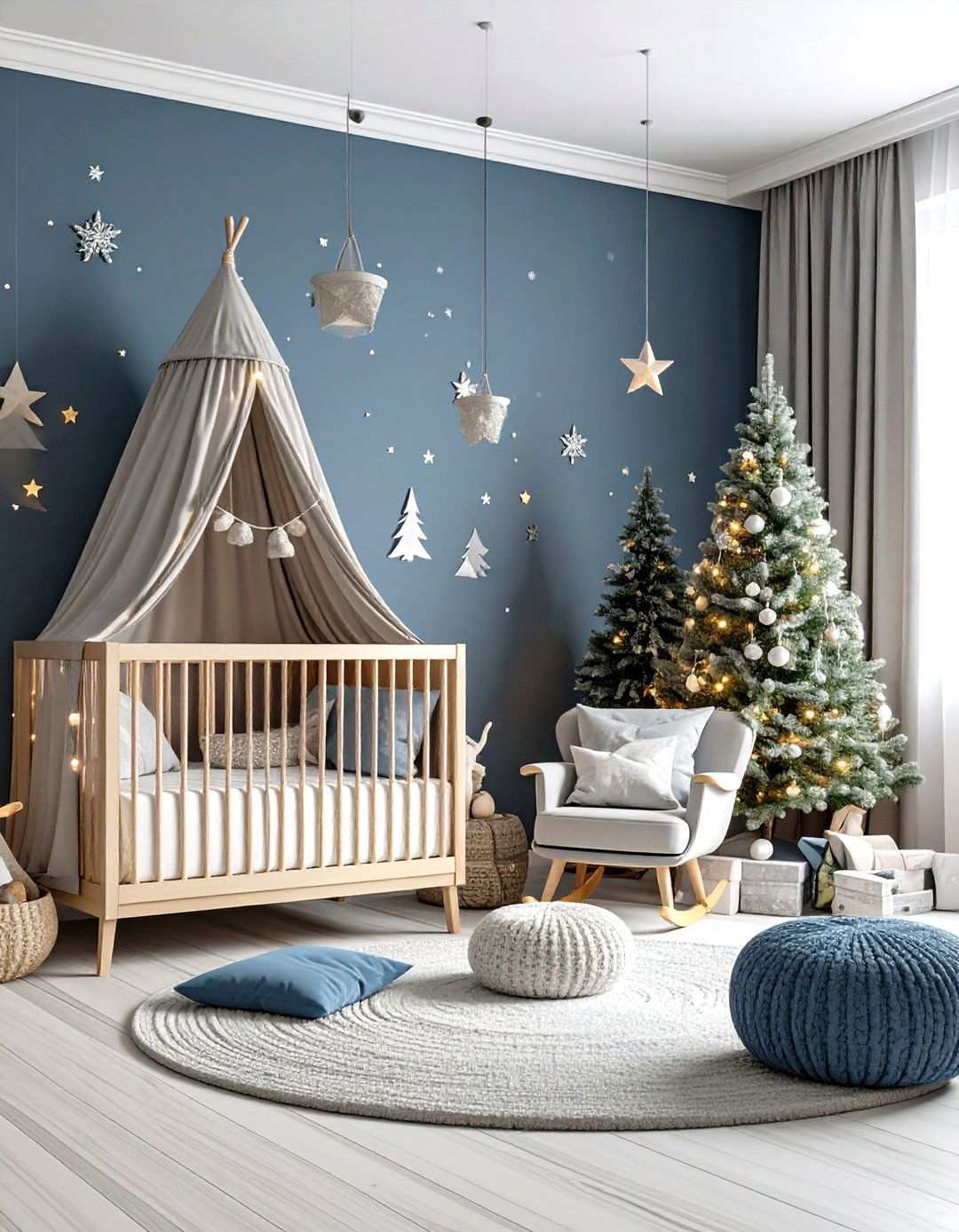 Winter Wonderland Forest - 24 Woodland Nursery Ideas