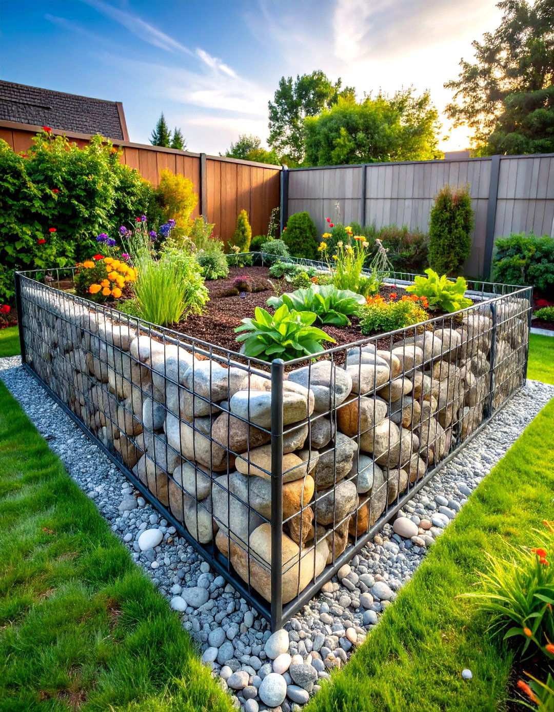 Wire Basket Construction - 24 Inexpensive Raised Garden Bed Ideas