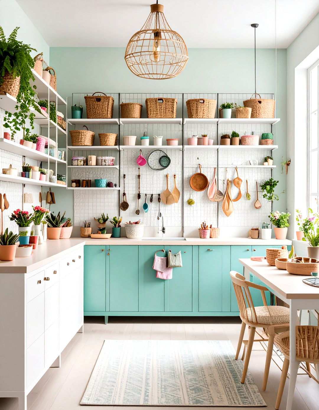 Wire Grid Organization - 24 Small Craft Room Ideas