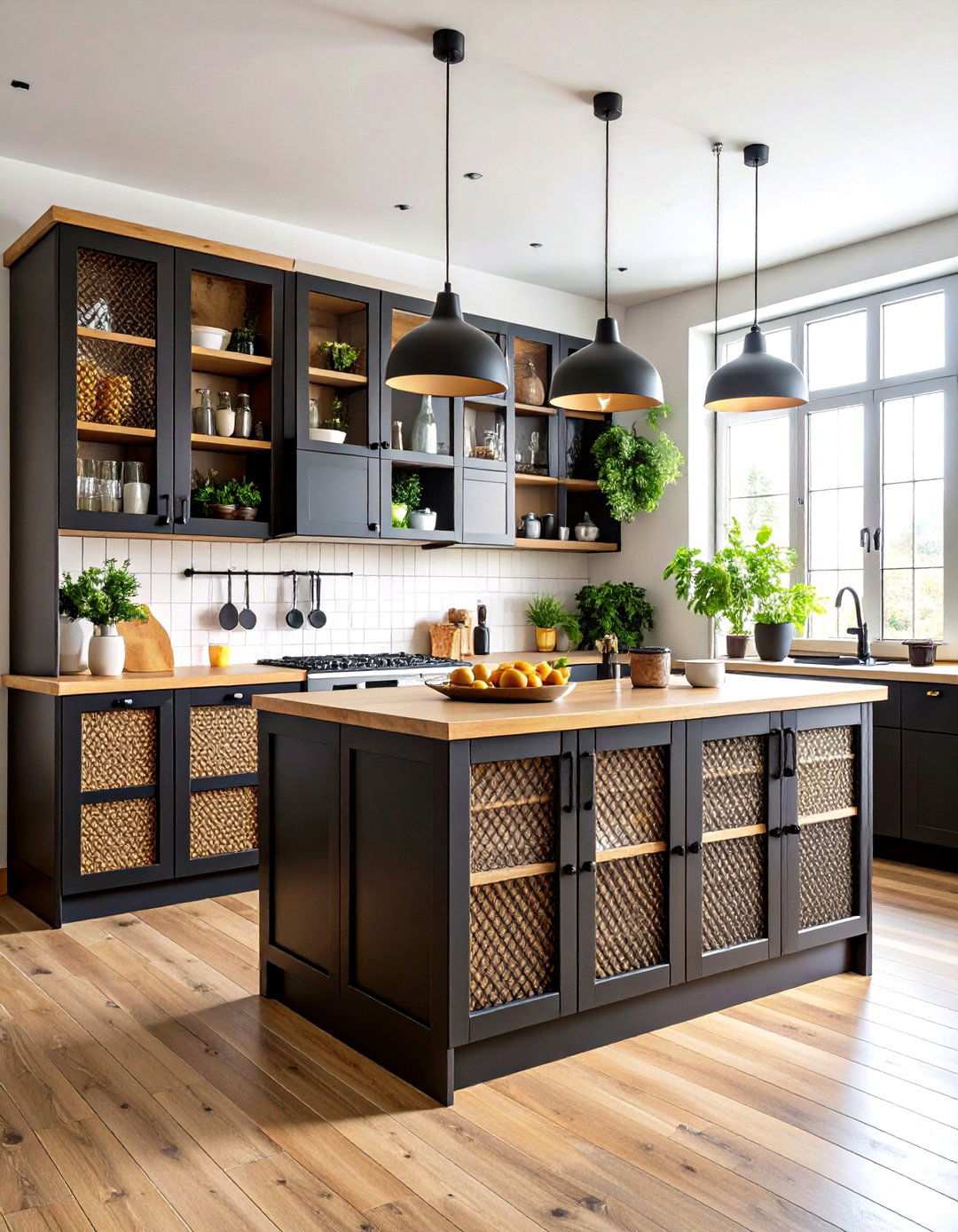 Wire Mesh Industrial Kitchen Doors - 24 Kitchen Door Design Ideas