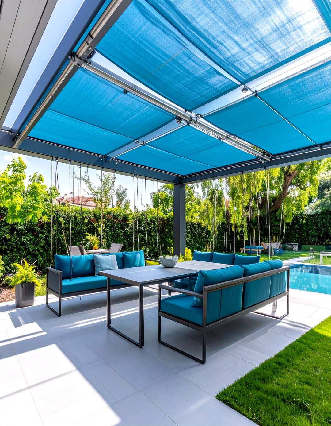 Wire Rope Shade Systems - 24 Pergola Shade Ideas