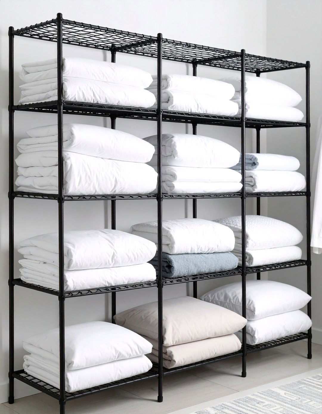 Wire Shelf Covering System - 24 Linen Closet Organization Ideas