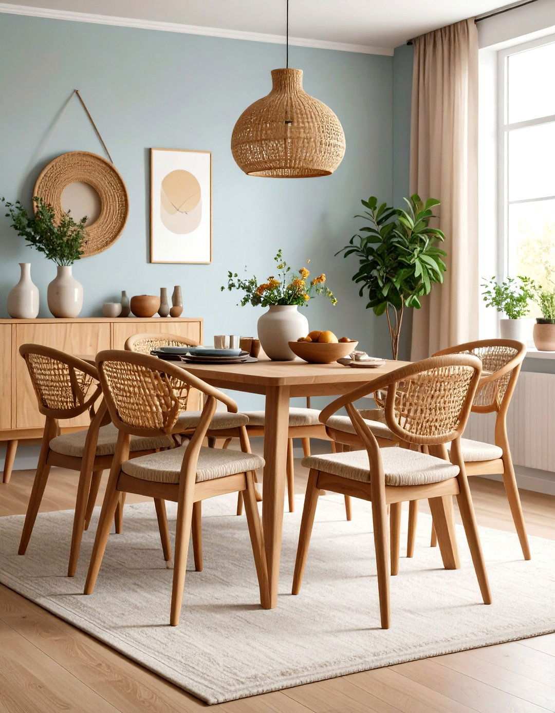 Wishbone Chair Arrangements - 24 Mid-century Modern Dining Rooms