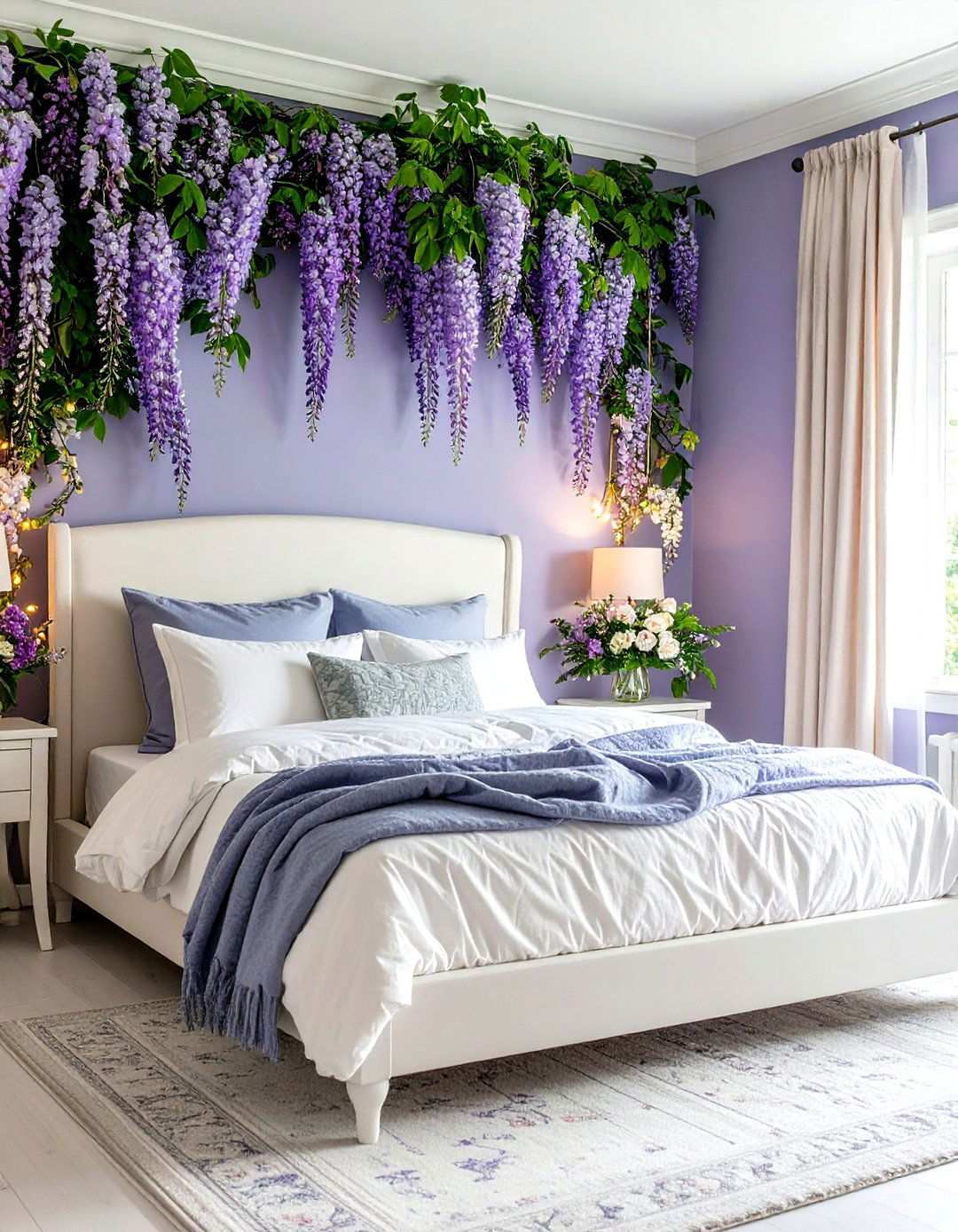 Wisteria Garden Bedroom Design - 24 Purple Bedroom Ideas