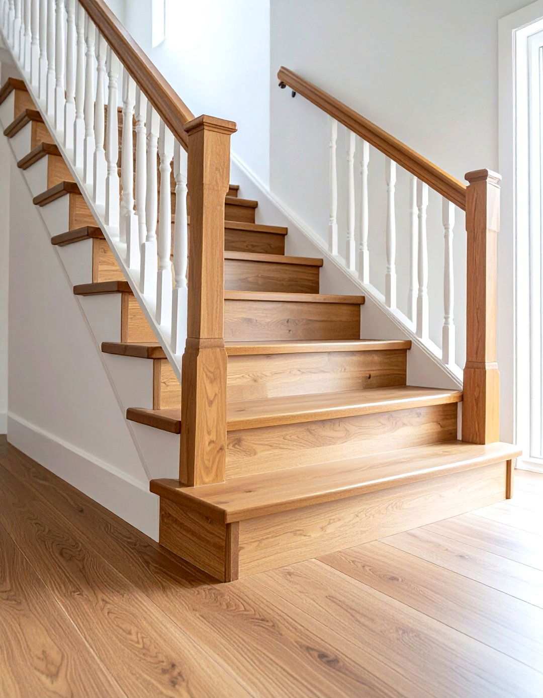 Wood Grain Vinyl Planks - 24 Stair Riser Ideas