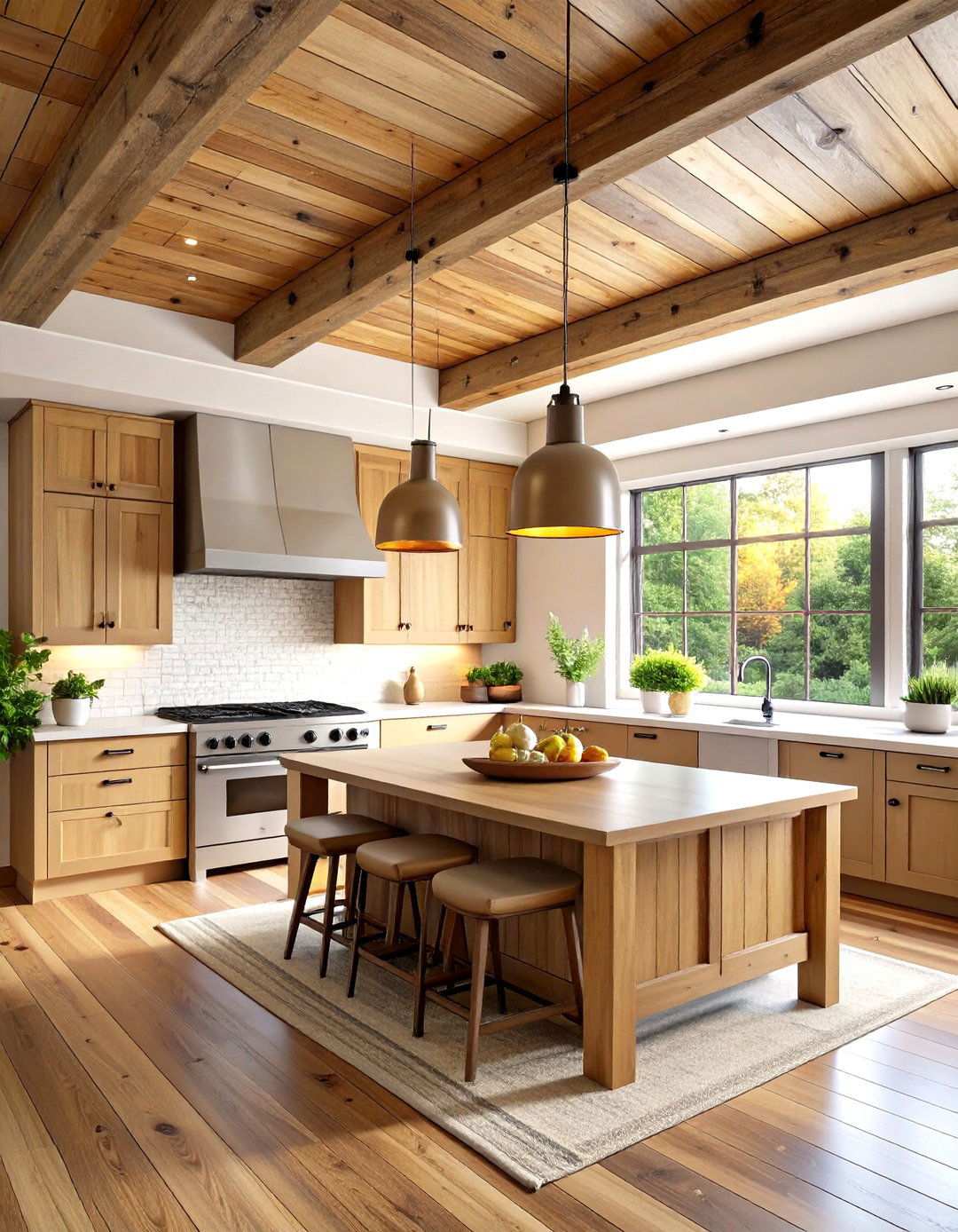 Wood Plank Kitchen Tray Ceiling - 24 tray ceiling ideas