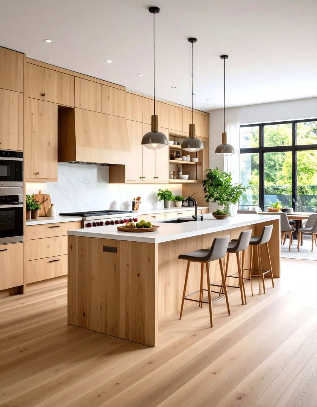 Wood Plank Vertical Installation - 24 Rustic Backsplash Ideas