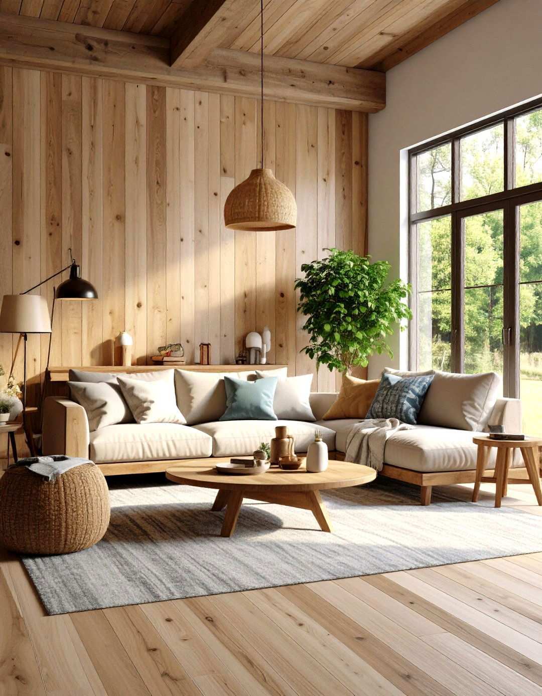 Wood Plank Wallpaper for Rustic Living Rooms - 24 Wallpaper Ideas