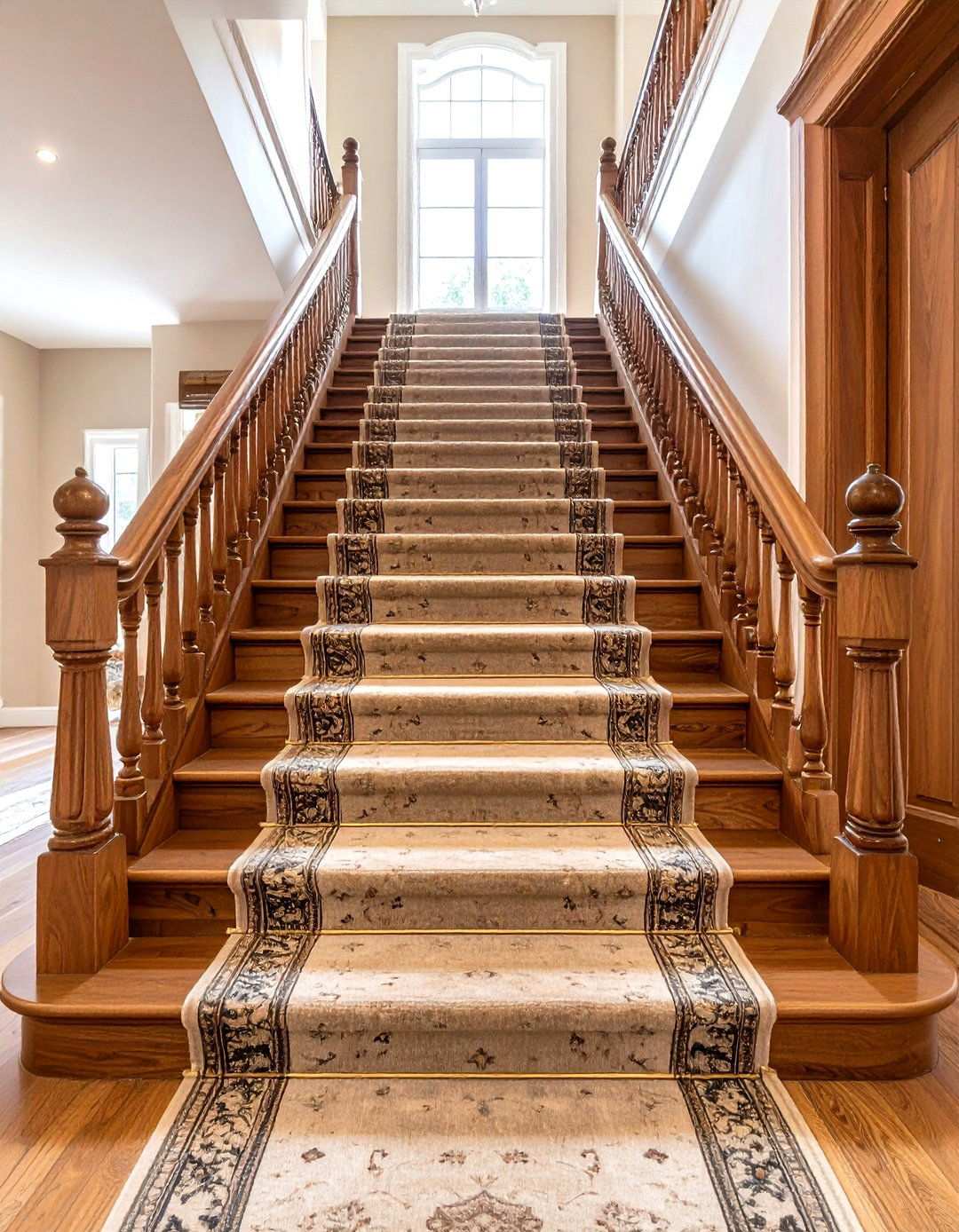 Wooden Staircase Carpet Runner - 24 Wooden Staircase Ideas