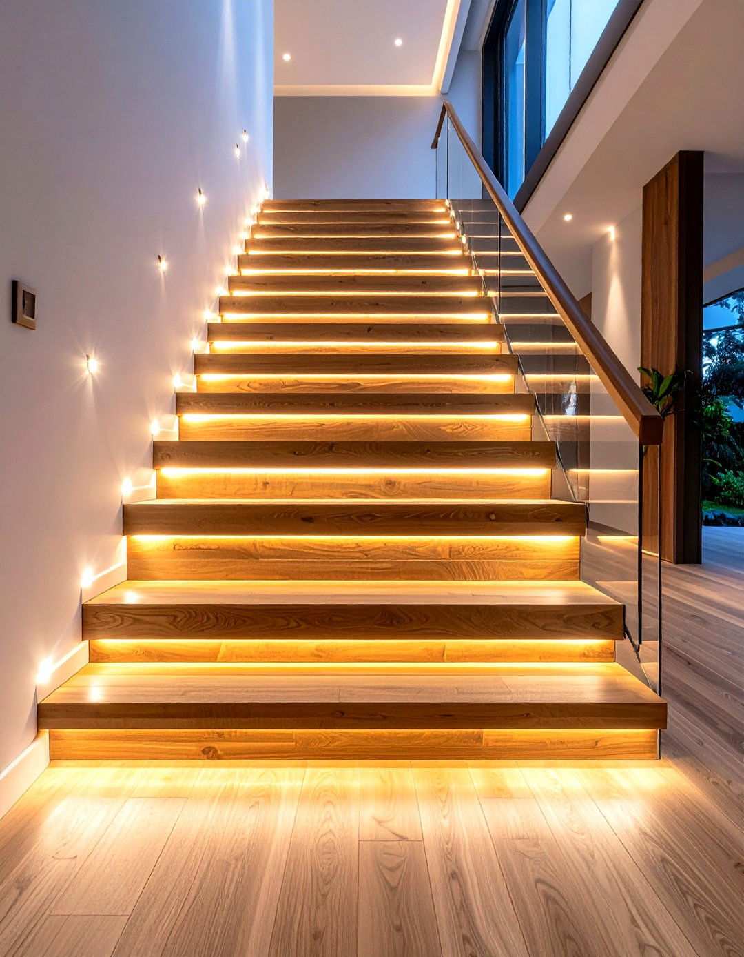 Wooden Staircase Lighting Integration - 24 Wooden Staircase Ideas