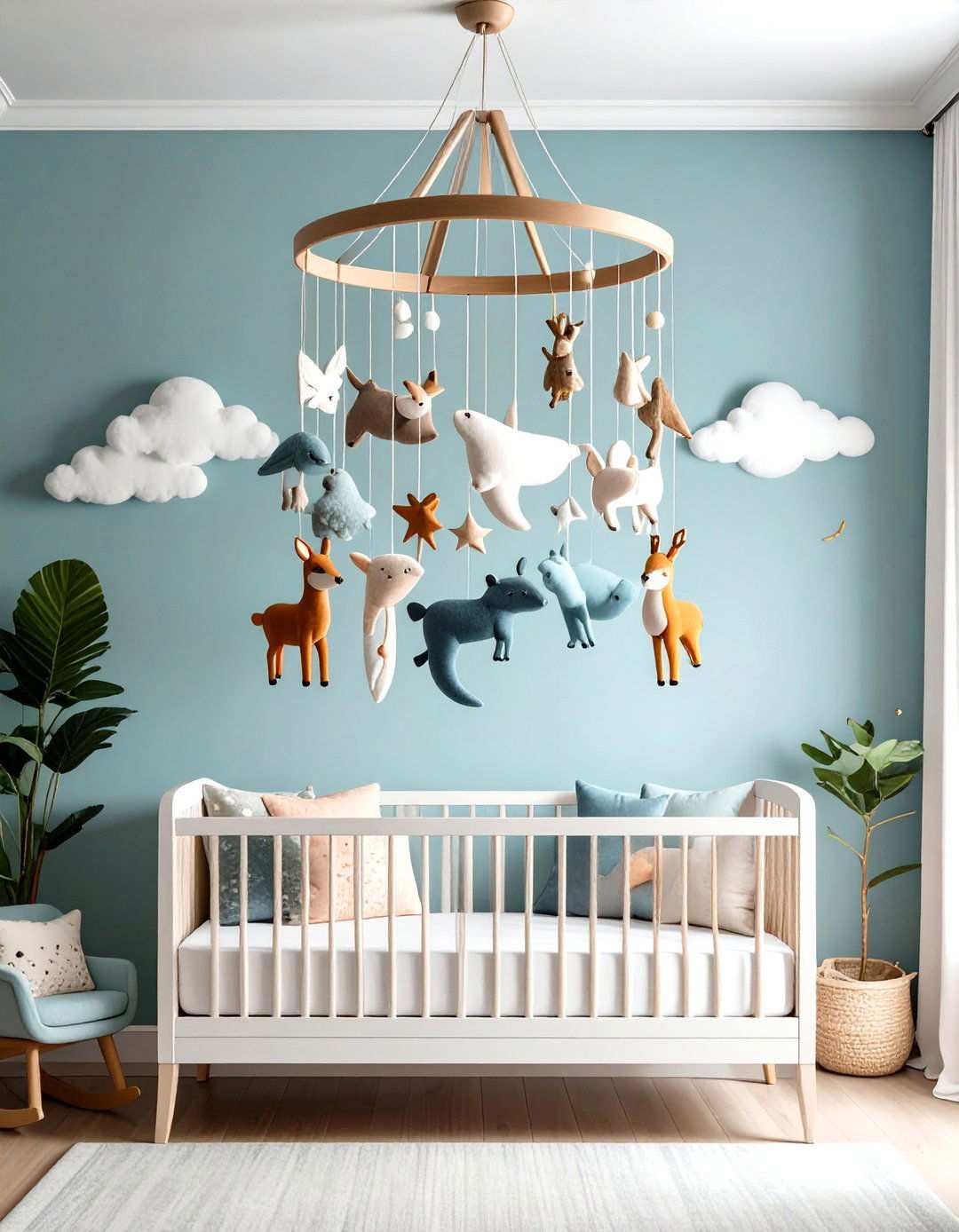 Woodland Creatures Mobile Focus - 24 Woodland Nursery Ideas
