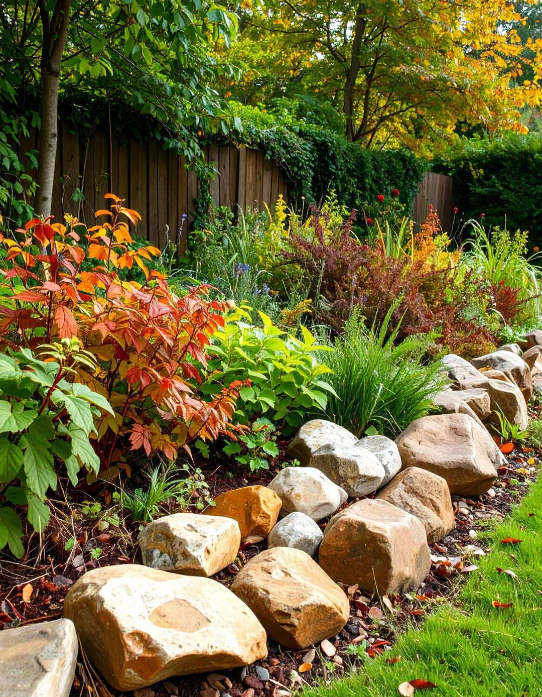 Woodland Edge Definition - 24 River Rock Edging Ideas