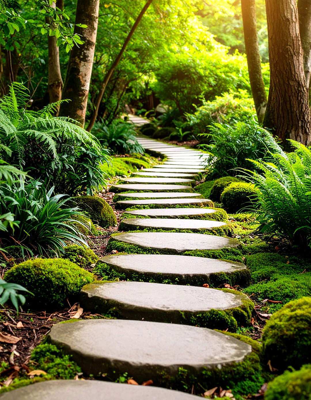 Woodland Pathways and Stepping Stones - 24 Shade Garden Design Ideas