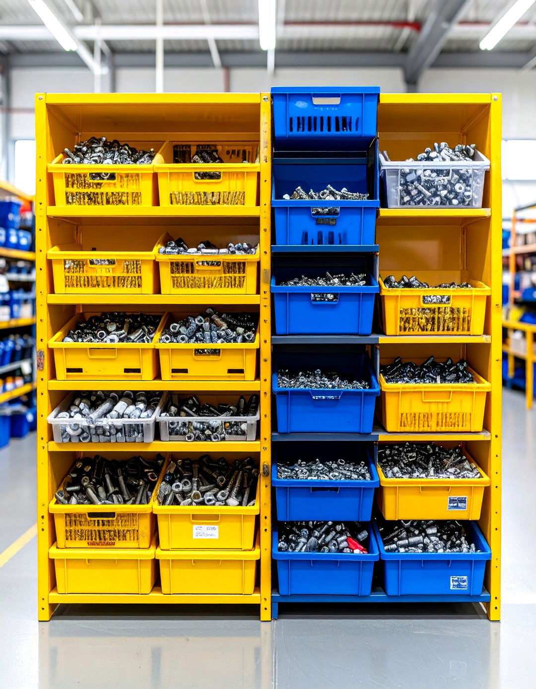 Workshop Parts Sorting Cabinet - 24 Milk Crate Storage Ideas