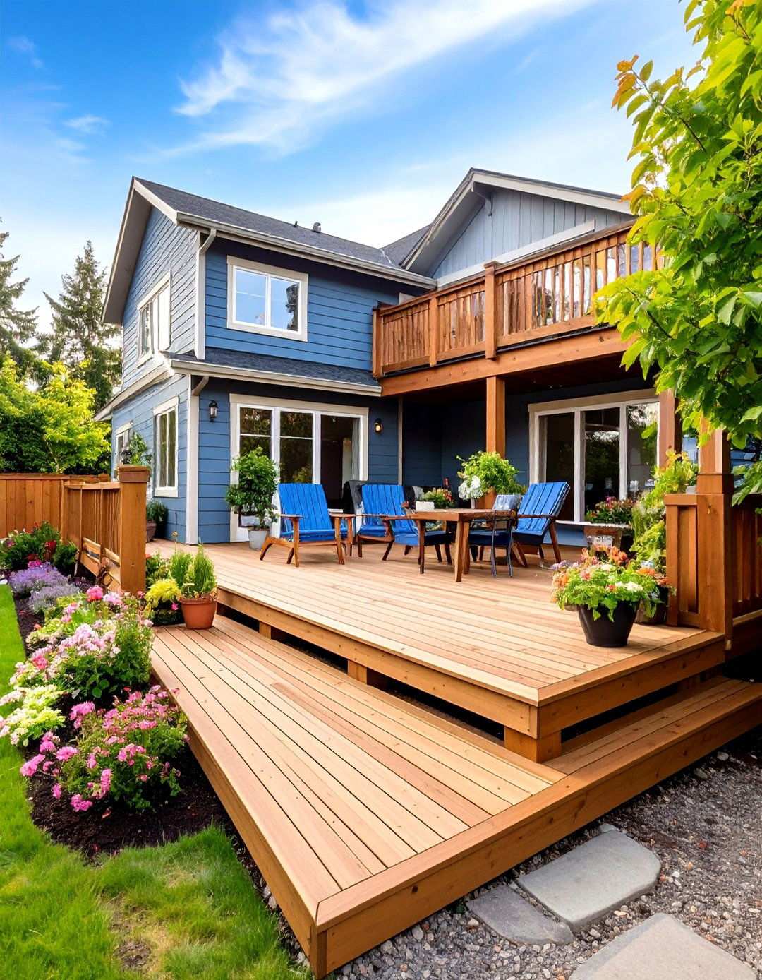 Wrap Around Small Deck Connection - 24 Small Deck Ideas