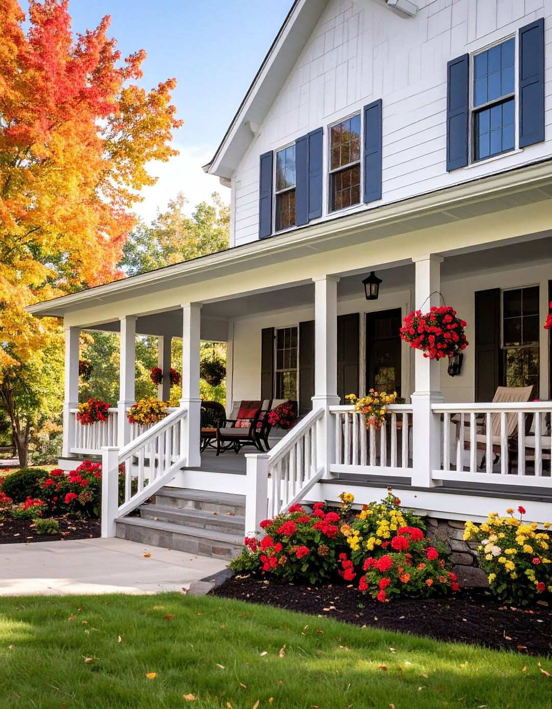 Wraparound Porch Design - 24 Raised Ranch Front Porch Ideas
