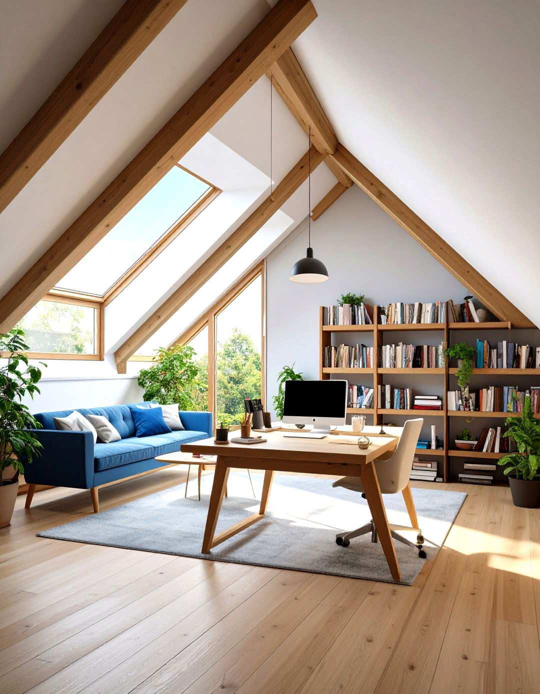 Writers Retreat Corner - 24 Low Ceiling Small Attic Room Ideas