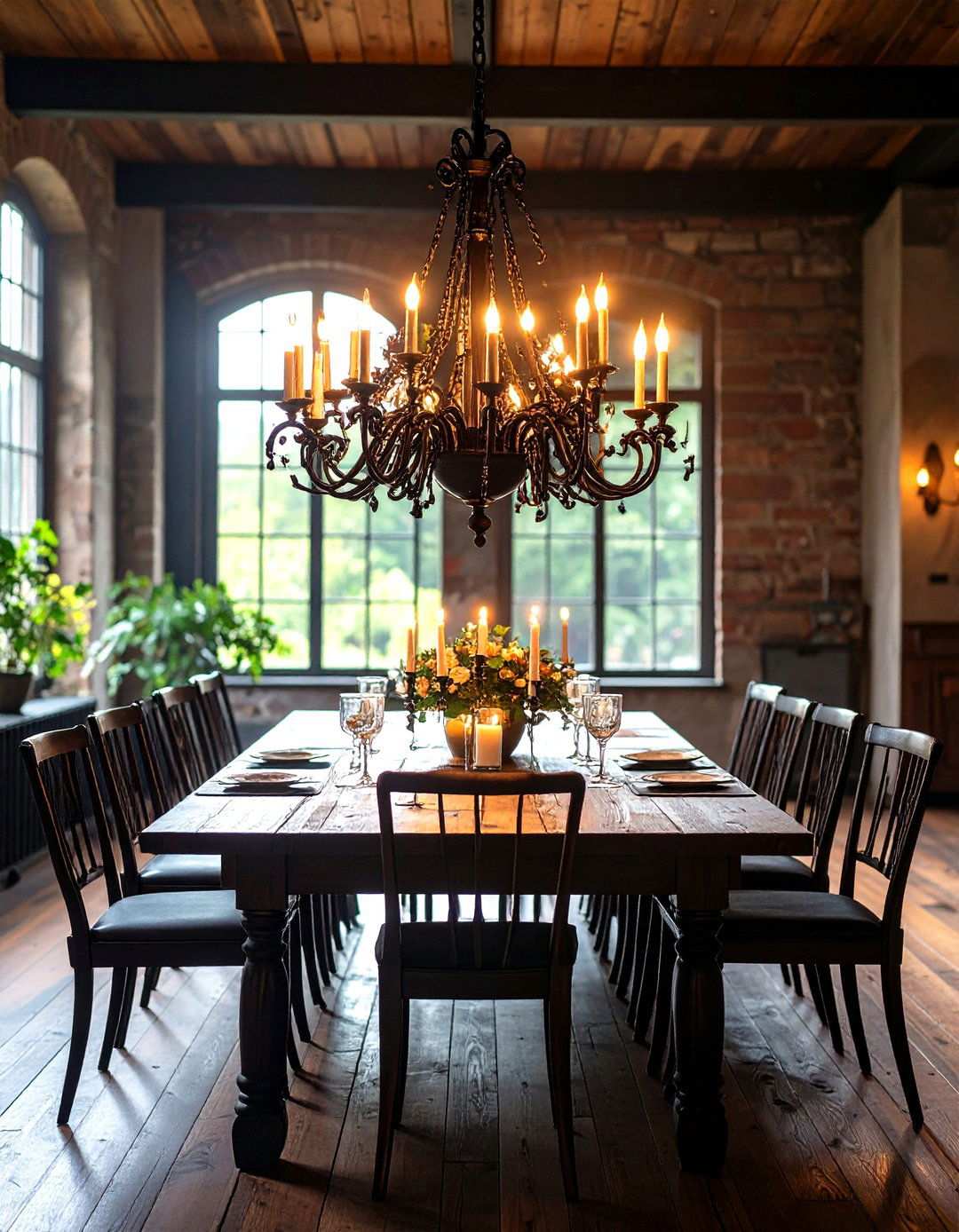 Wrought Iron Chandelier Dining Rooms - 24 Medieval Home Decor Ideas