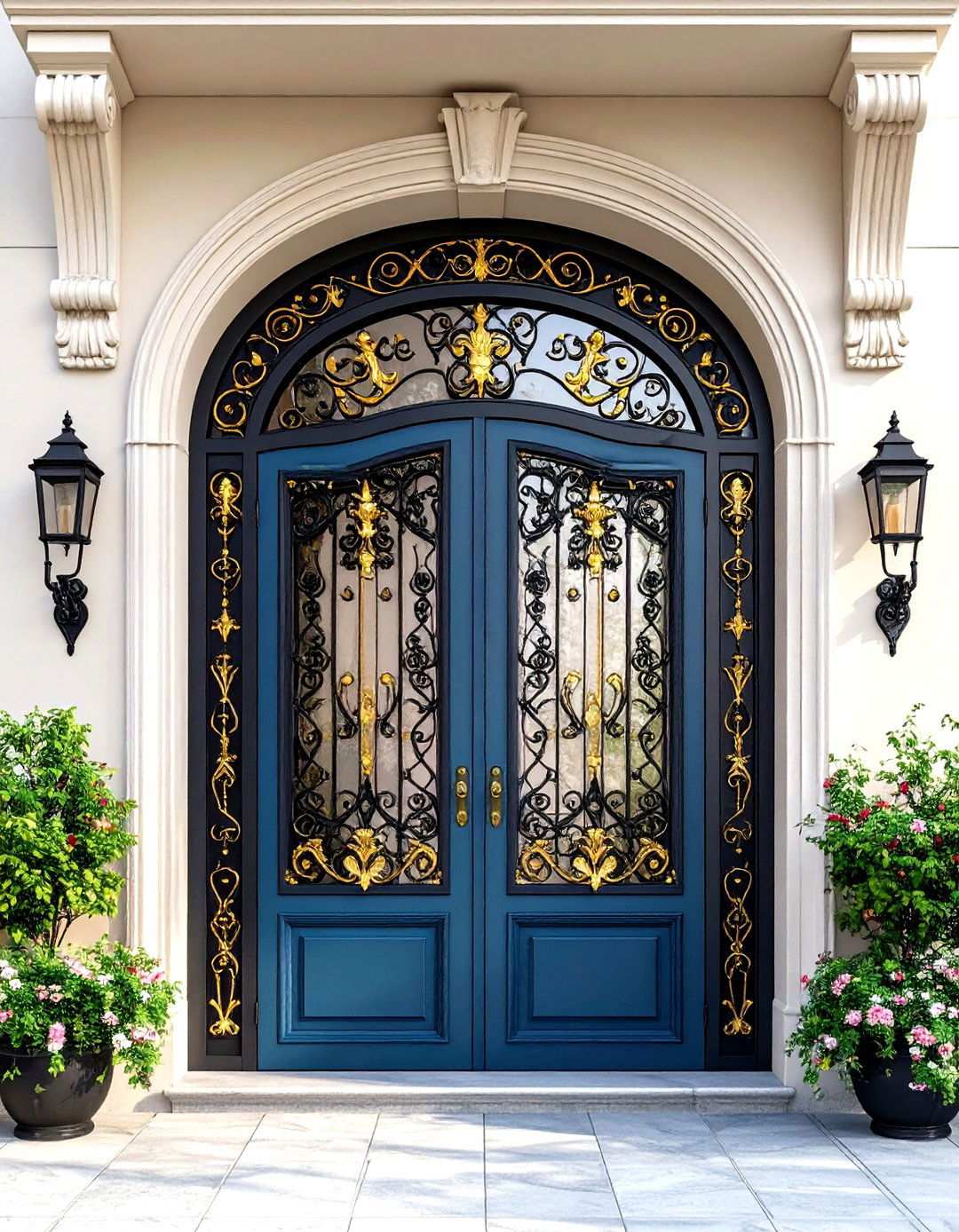 Wrought Iron Decorative Details - 24 Mexican Style House Design Ideas