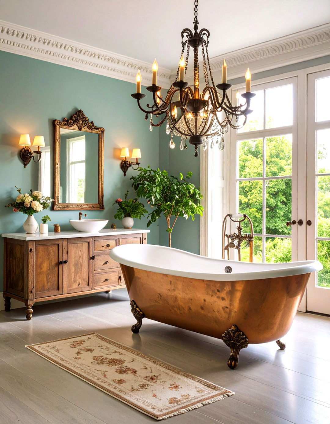 Wrought Iron Fixtures Bathroom - 24 Tuscan Bathroom Ideas