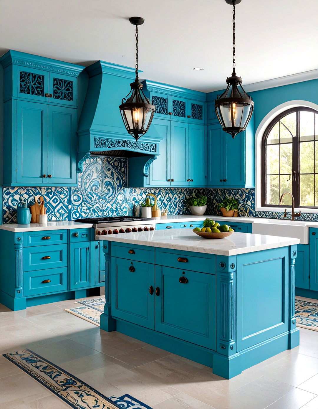 Wrought Iron Hardware Mexican Kitchen Features - 24 Mexican Kitchen Ideas