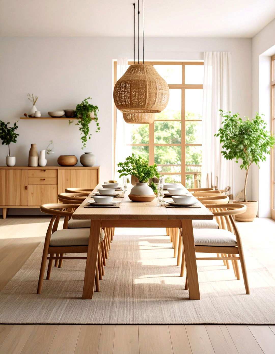 Zen Dining Area with Low Table - 24 Zen Room Ideas
