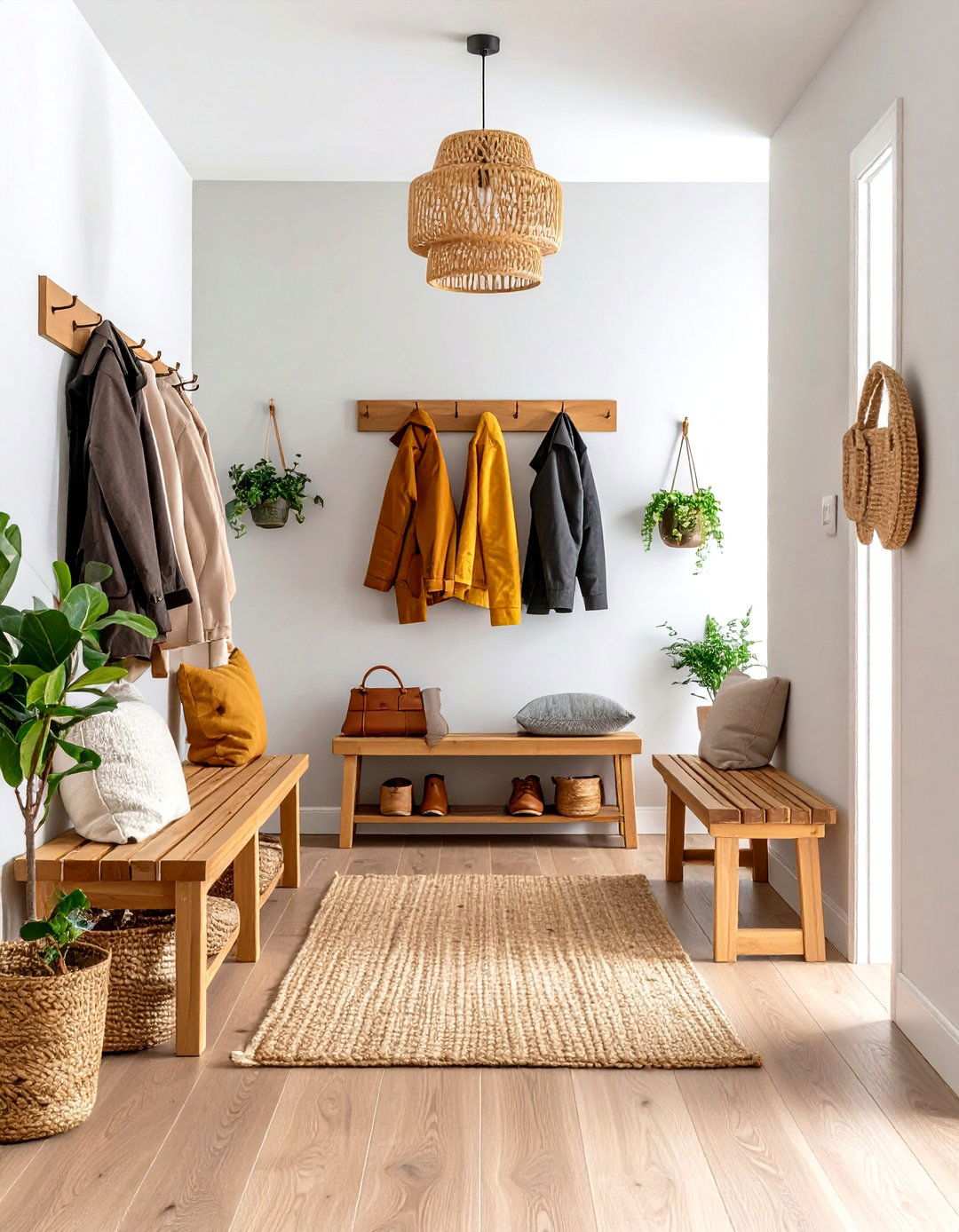 Zen Entryway with Shoe Storage - 24 Zen Room Ideas