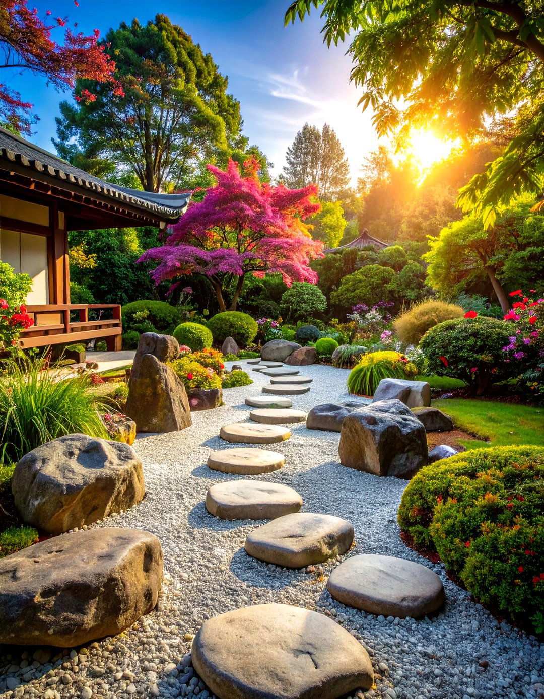 Zen Garden Rock Features - 24 Hardscape Ideas