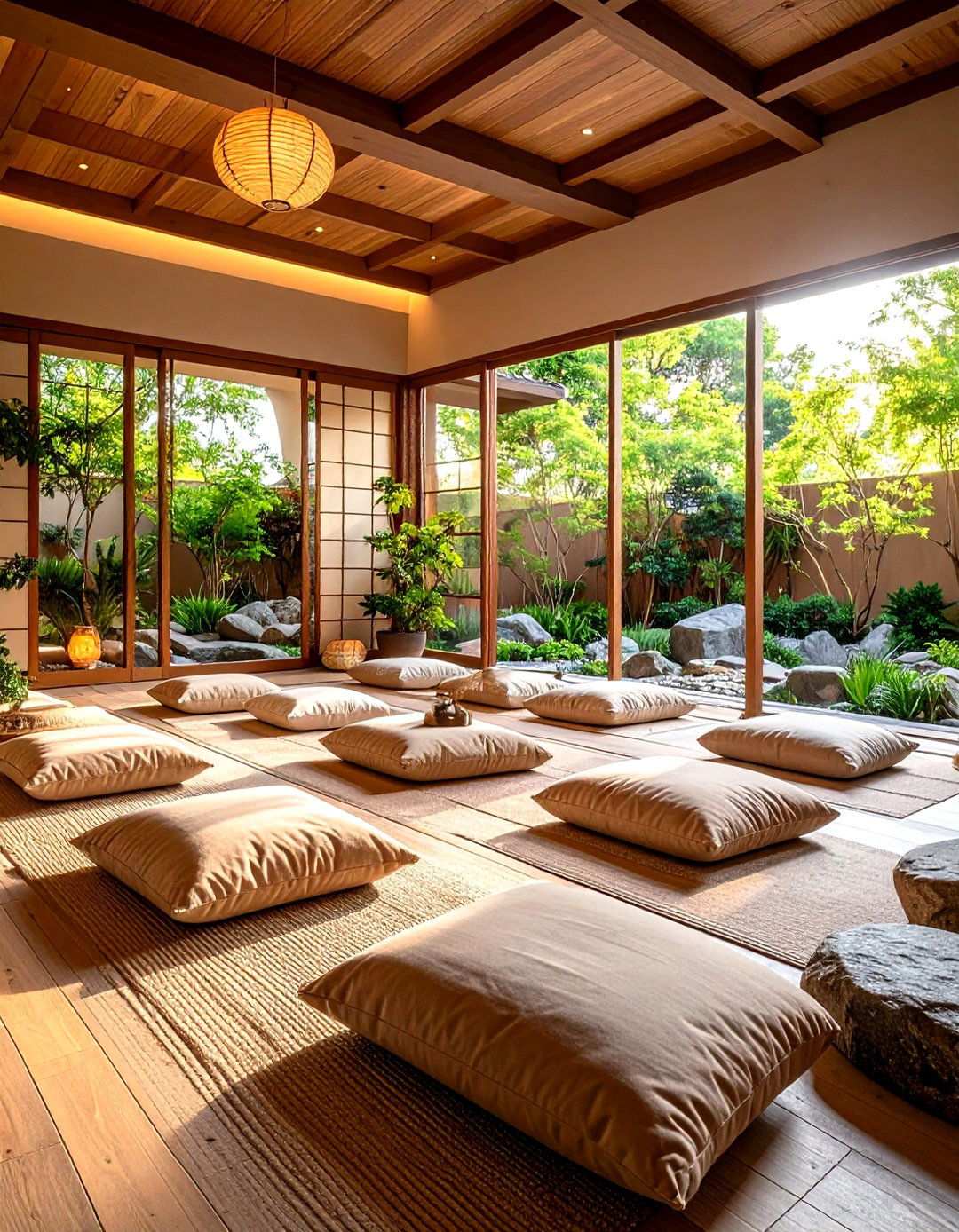 Zen Garden Room with Southwestern Elements - 24 Southwestern Decor Ideas