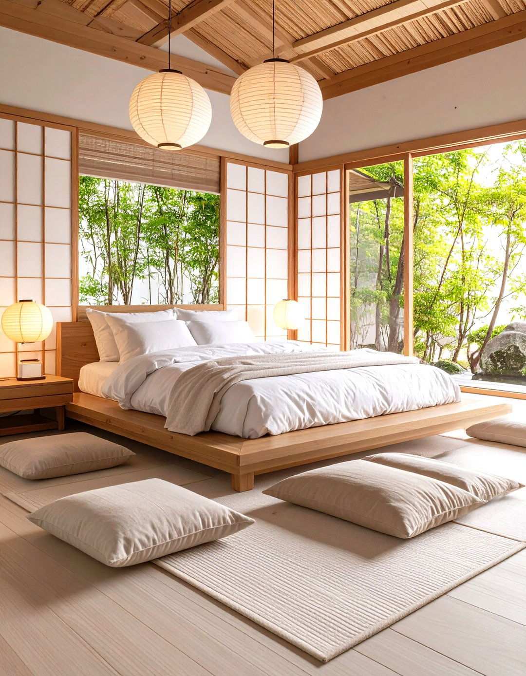 Zen Minimalism with Japanese Influence - 24 Large Bedroom Design Ideas