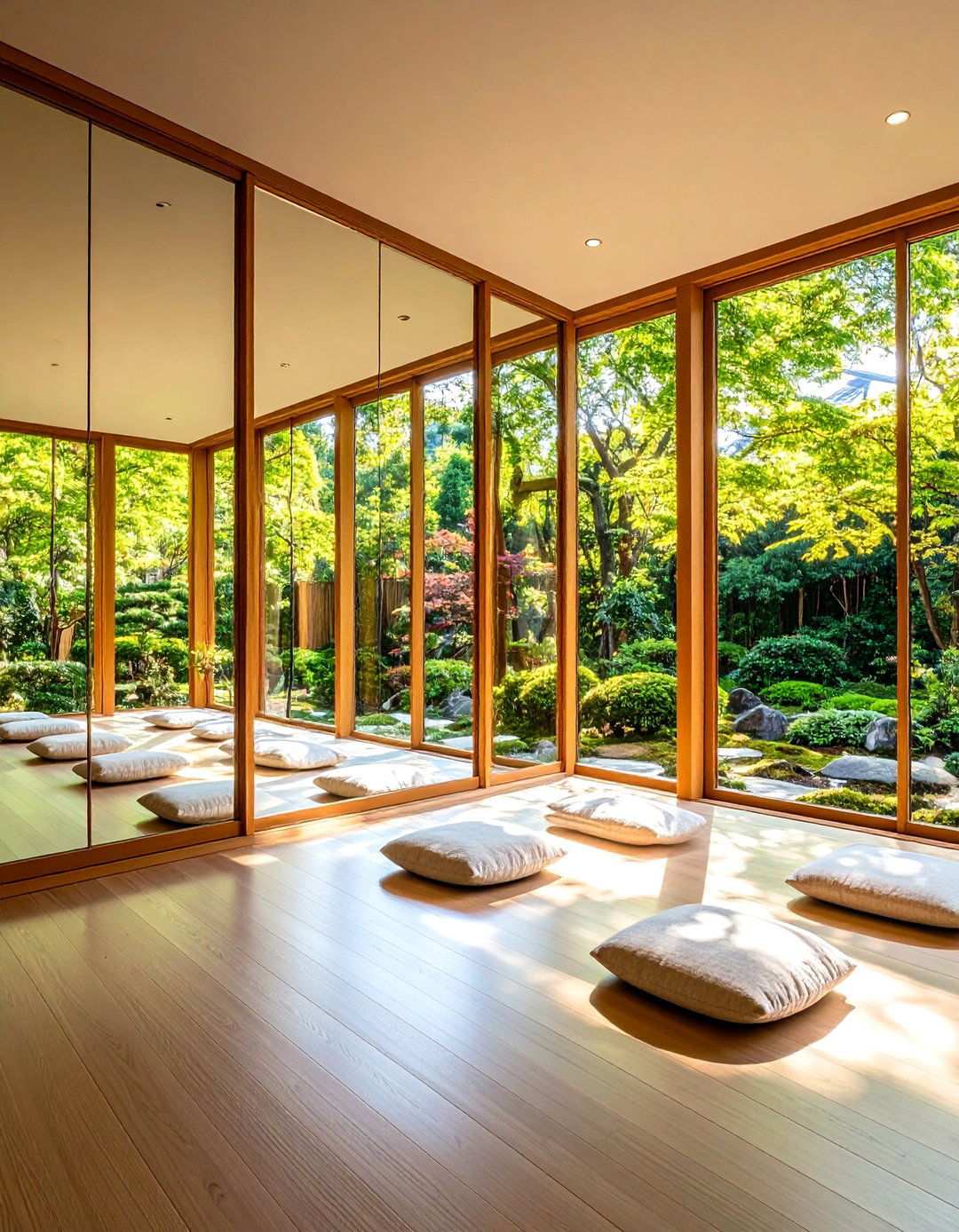 Zen Mirror Meditation Wall - 24 Zen Room Ideas